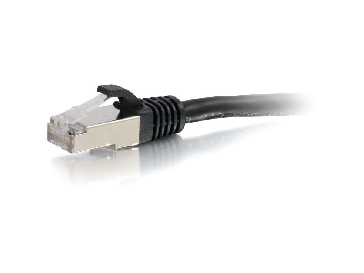 C2G 10Ft Cat6 Ethernet Cable - Snagless Shielded (Stp) - Black - P