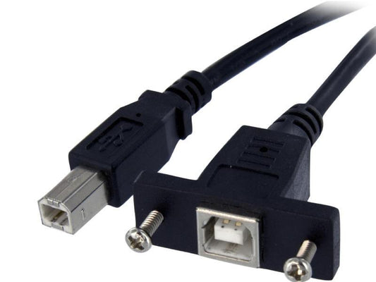 Cable USB de montaje en panel Startech.Com de 90 cm (B a B) - Hembra/Macho - Montaje en panel