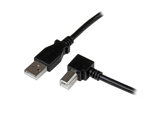 Cable USB 2.0 A a B en ángulo recto de 2 m de Startech.Com - Cable USB de 2 m