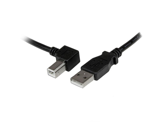 Cable USB 2.0 A a B en ángulo izquierdo de 3 m de Startech.Com - Cable USB 2.0 de 3 m