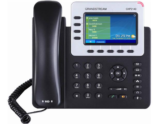 Grandstream 4 Lines, 4 Sip Accounts, Poe + Gige, Color