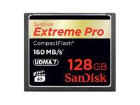Tarjeta CF SanDisk Extreme Pro de 128 GB, 160 Mb/s