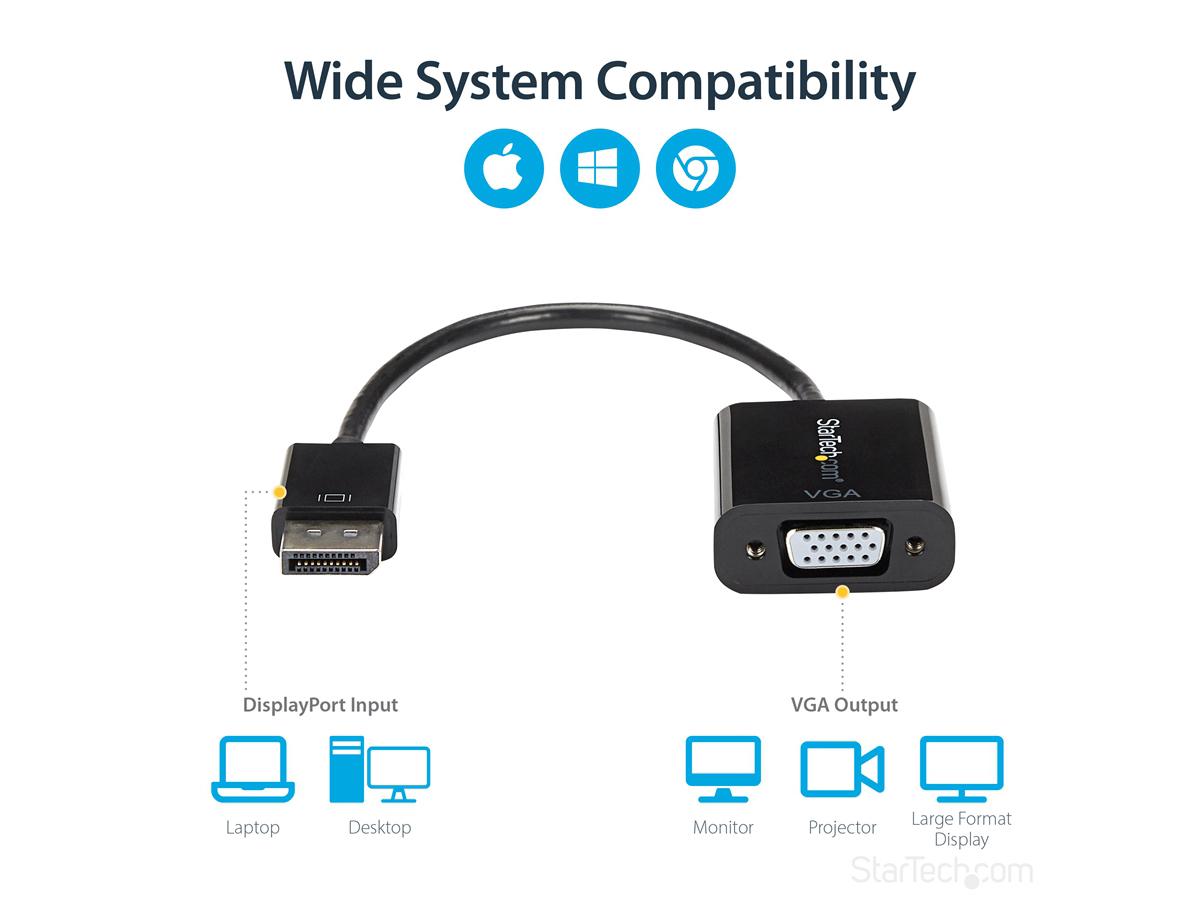 Startech.Com Displayport To Vga Display Adapter - 1080P 1920X1200