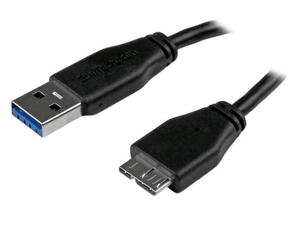 Cable USB 3.0 A a Micro B (2 m y 1,8 m) delgado Startech.Com - Móvil C