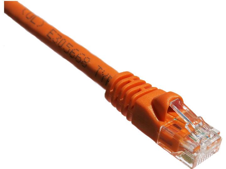 Cable de conexión Axiom Cat5E de 7,6 m y 350 MHz con funda moldeada (naranja)
