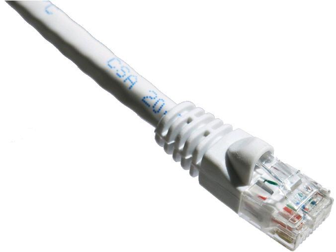 Cable de conexión Axiom Cat5E de 350 MHz, 4,5 m, con funda moldeada (blanco)