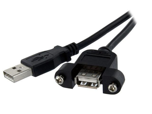 Startech.Com 2 Ft Panel Mount Usb Cable A To A F/M - Panel Mount U