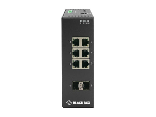 Black Box Corp 8P Ind Gig Ethernet Swtich Man Ext Temp