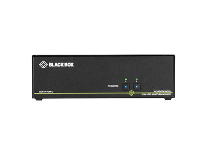 Black Box Corp Niap 3.0 de doble cabezal, HDMI, 4K, 2 puntos, seguridad