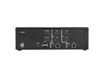 Black Box Corp Niap 3.0 de doble cabezal, HDMI, 4K, 2 puntos, seguridad