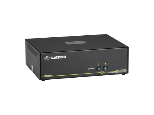 Black Box Corp Niap 3.0 de doble cabezal, HDMI, 4K, 2 puntos, seguridad