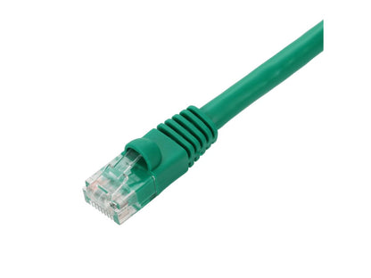 Cable de conexión RJ-45 macho a macho de PVC verde de 20 pies