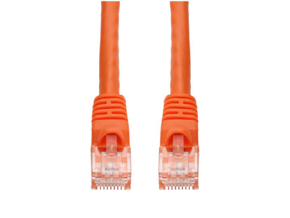 Cable de conexión RJ-45 M/M Cat6 de PVC naranja de 30 pies