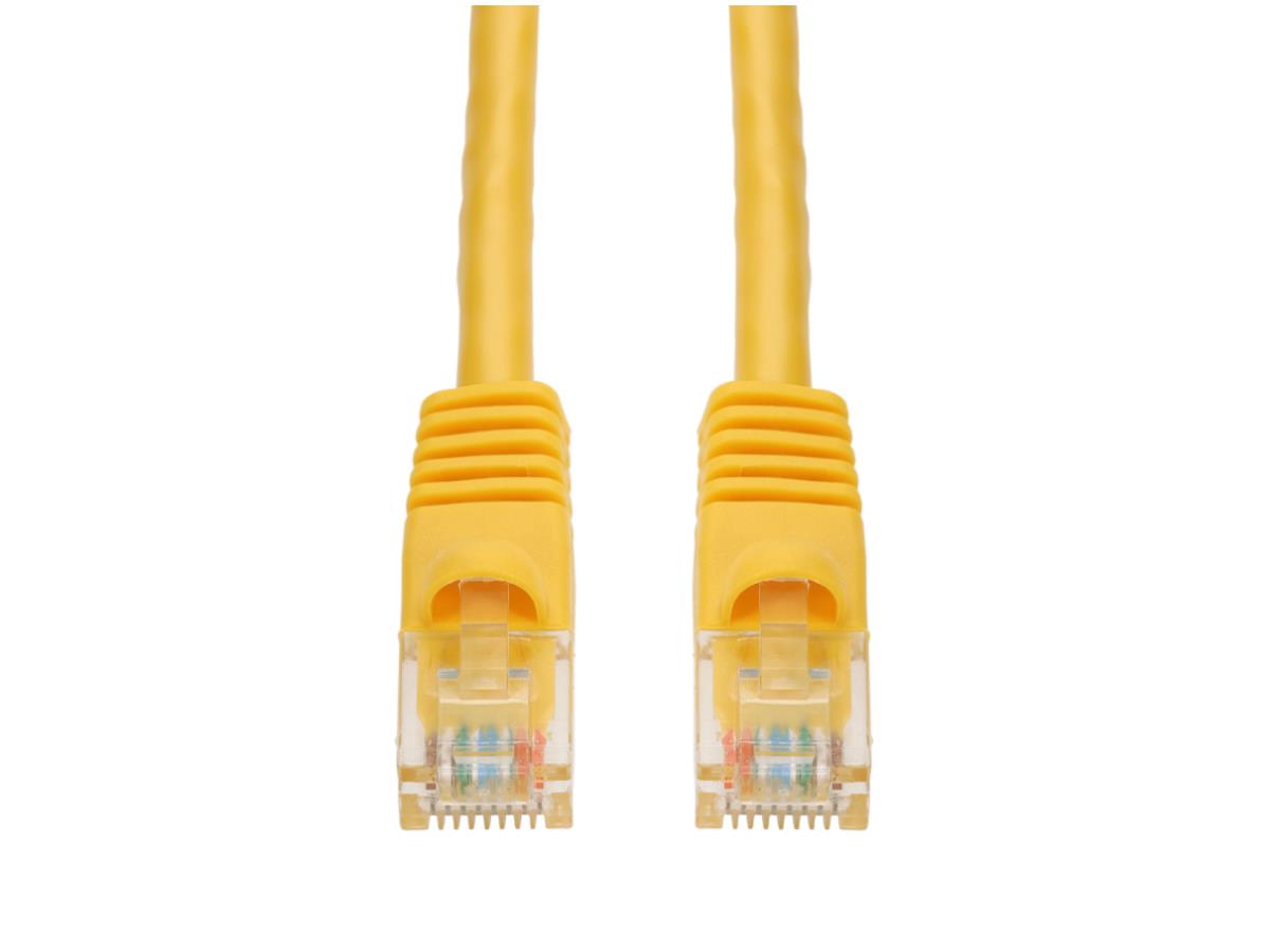 Cable de conexión RJ-45 M/M Cat6 amarillo de 50 pies