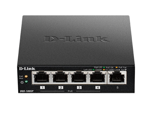 Dlink 5 Port Unmanaged 1G Poe Switch