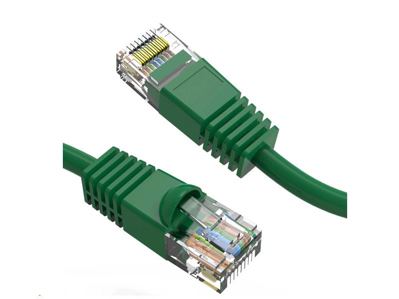 Cable de conexión Axiom Cat6 UTP de 3,6 m, 550 MHz, con funda moldeada antienganches (verde)