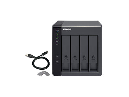 Carcasa RAID de hardware QNAP TR-004 de 4 bahías USB 3.0 tipo C (5 Gbps)