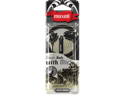 Maxell Classic Earbud Black