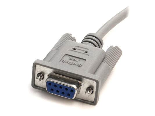 Cable de módem nulo serie RS232 de 10 pies de Startech.Com - Cable de módem nulo