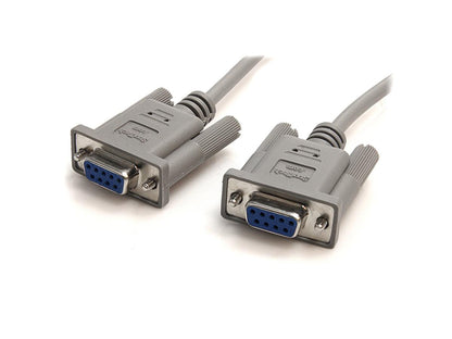 Cable de módem nulo serie RS232 de 10 pies de Startech.Com - Cable de módem nulo