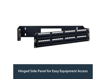 Startech.Com 2U Hinged Wall Mount Patch Panel Bracket - 6 Inch Dee