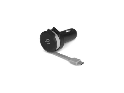 Chargeur de voiture Aluratek avec câble RBN intégré de type C