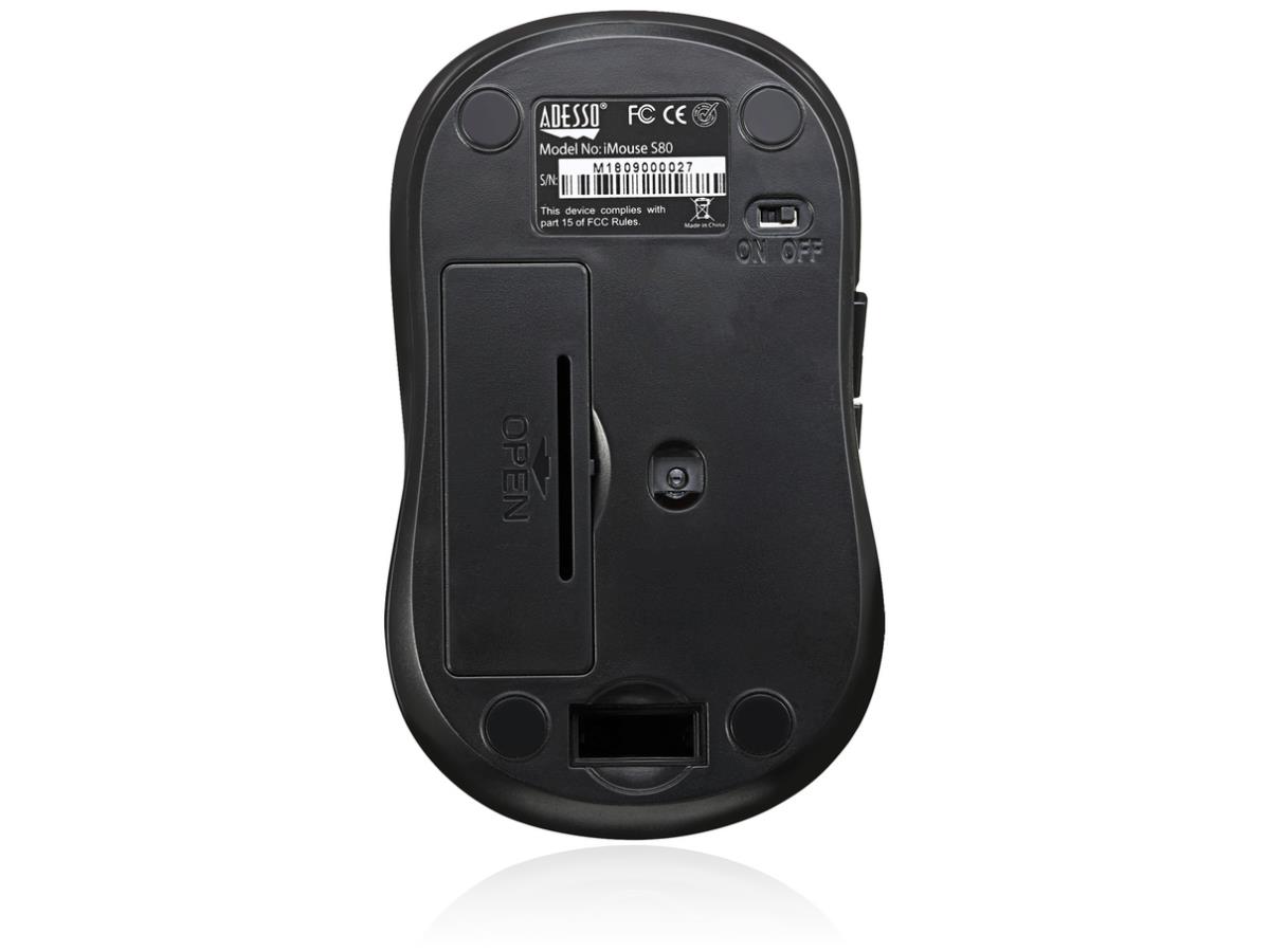 Mouse Wireless Fabric Optical Mini Blk