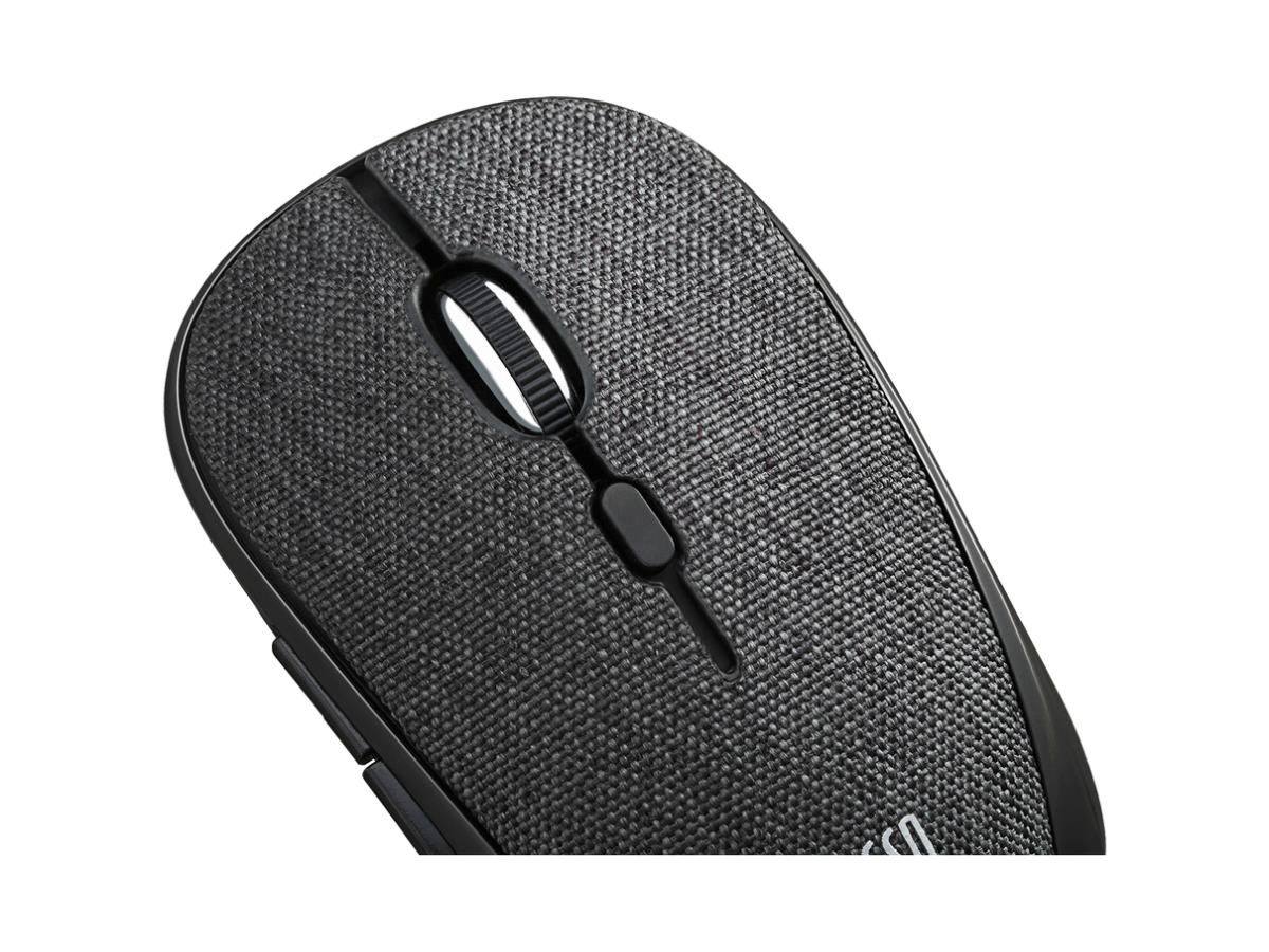 Mouse Wireless Fabric Optical Mini Blk