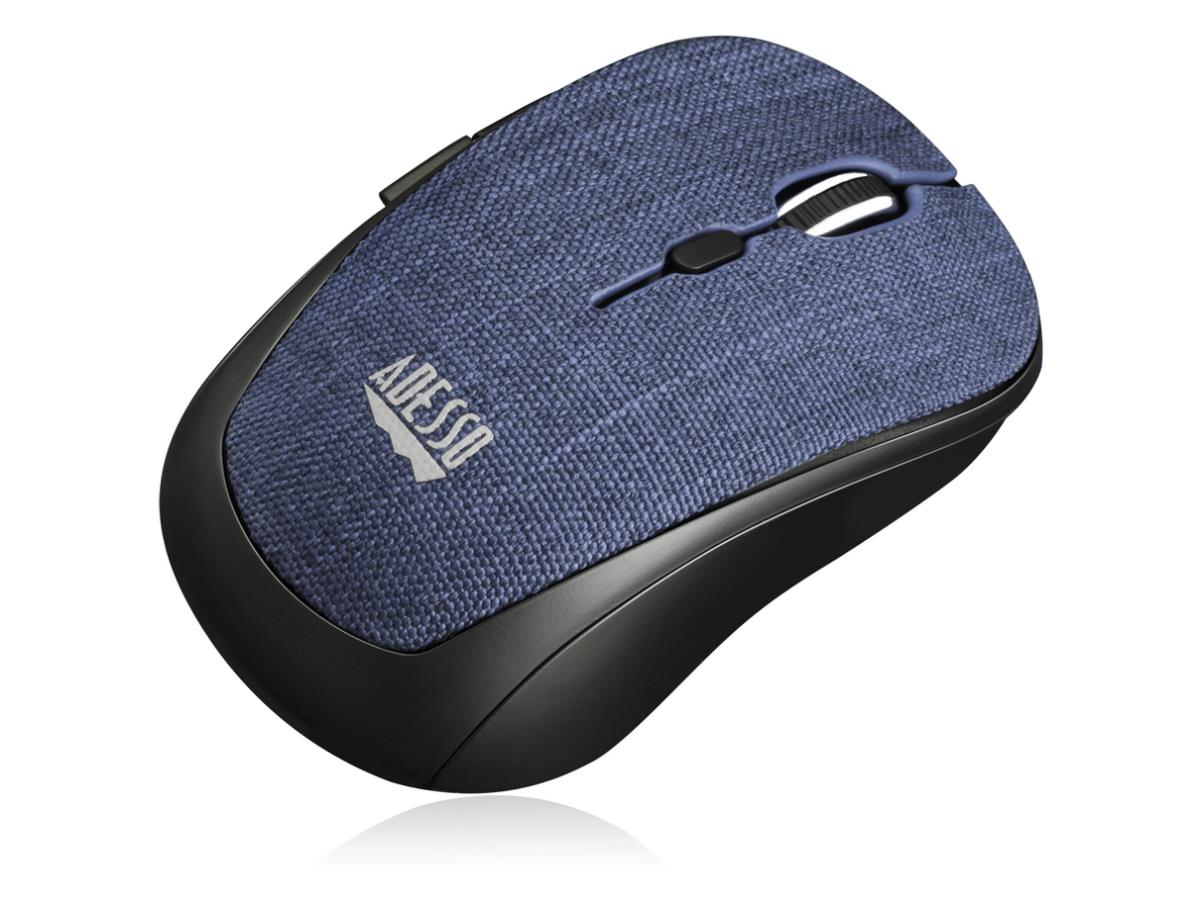 Ratón inalámbrico de tela óptico mini azul