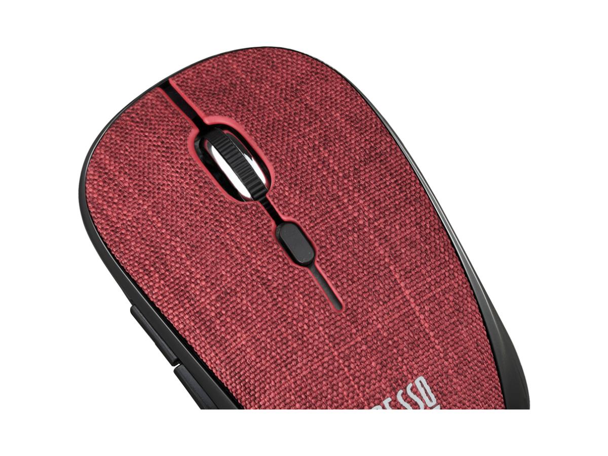 Mouse Wireless Fabric Optical Mini Red