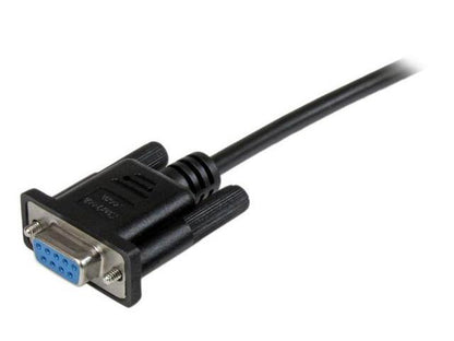 Câble null modem série DB9 RS232 noir Startech.Com, 2 m, F/F
