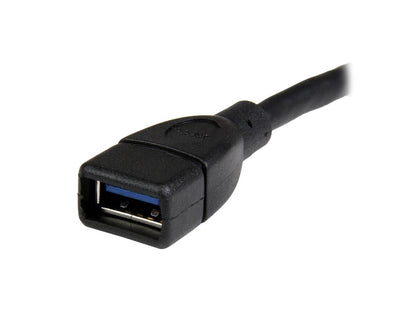 Cable adaptador de extensión USB 3.0 corto de 6 pulgadas (USB-A macho) de Startech.Com