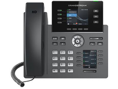 Grandstream 4 lignes, 4 comptes SIP, écran 2,8 pouces + 2,4 pouces (couleur)