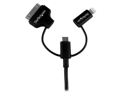 Startech.Com 1M 3 Ft Black Apple 8-Pin Lightning Or 30-Pin Dock Co
