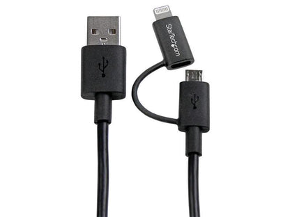 Startech.Com 1M (3 Ft) Black Apple 8-Pin Lightning Connector Or Mi