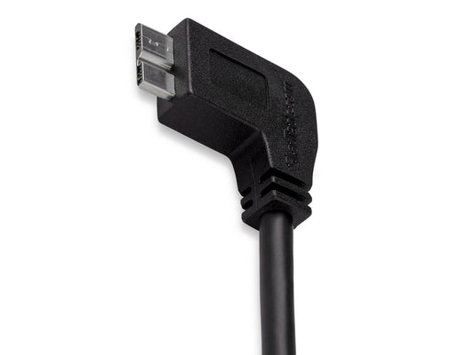 Cable Micro USB 3.0 Delgado Startech.Com de 2 m y 1,8 m M/M - Micrófono en Ángulo Izquierdo