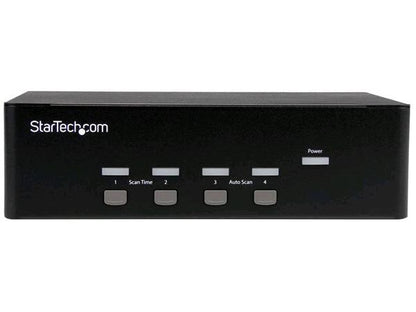 Startech.Com 4 Port Vga Kvm Switch - Dual Vga - Hot-Key & Audio Su