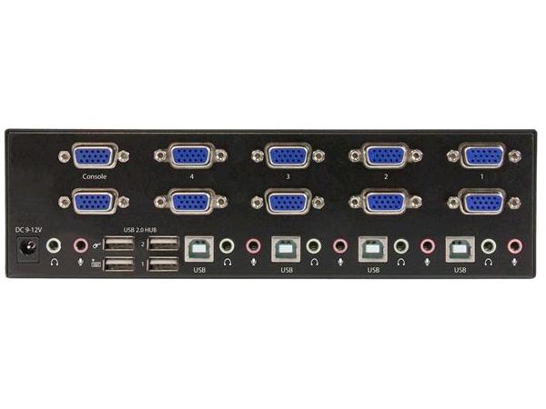 Startech.Com 4 Port Vga Kvm Switch - Dual Vga - Hot-Key & Audio Su