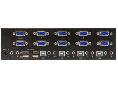 Startech.Com 4 Port Vga Kvm Switch - Dual Vga - Hot-Key & Audio Su