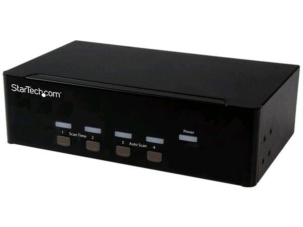 Startech.Com 4 Port Vga Kvm Switch - Dual Vga - Hot-Key & Audio Su