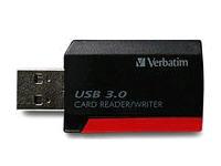 Lecteur de cartes de poche USB 3.0 noir