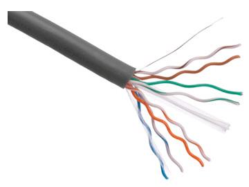 Cable Axiom Cat6 23 AWG de 4 pares, conductor sólido, 550 MHz, bobina de 10 unidades