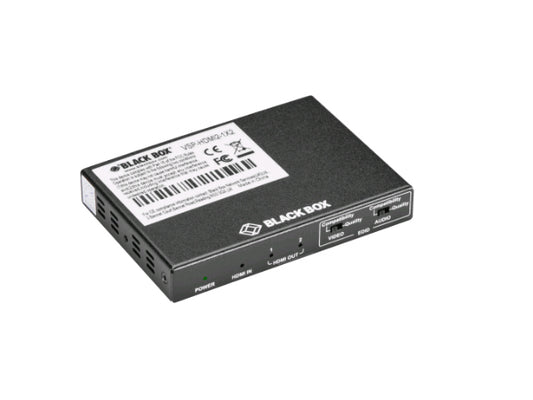 Divisor de 2 puertos Black Box Corp 4K 60 Hz