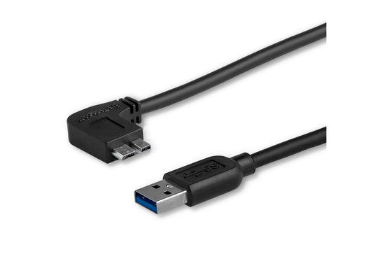 Câble micro USB 3.0 fin Startech.Com (0,5 m, 51 cm) M/M - Angle gauche M