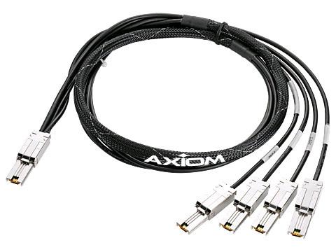Cable Axiom Mini-SAS a Mini-SAS 4x1, compatible con HP, 4 m - An976A