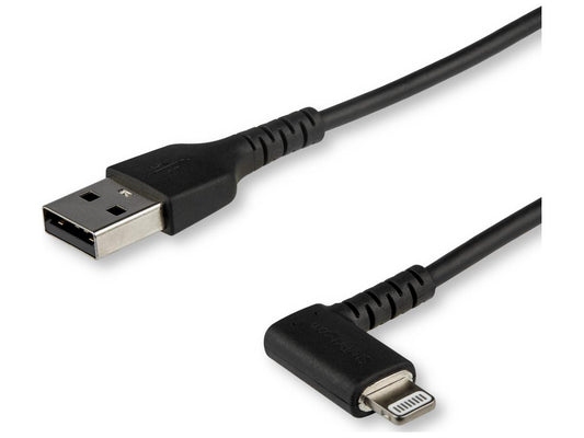 Cable USB A a Lightning resistente de Startech.Com de 1 m (3 pies), negro, 90°