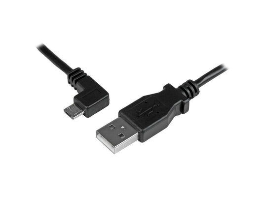 Cable de carga y sincronización micro USB Startech.Com de 2 m y 1,8 m (ángulo izquierdo)