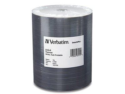Dvd-R 4.7Gb Hub Printle 100Pk Tape Wrap