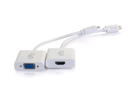 Kit adaptateur audio/vidéo USB-C vers HDMI ou VGA C2G pour Apple MacBook