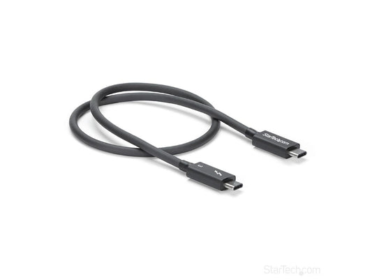 Cable Thunderbolt 3 de Startech.Com de 50 cm (1,6 pies), 40 Gbps, 100 W de potencia, 4K